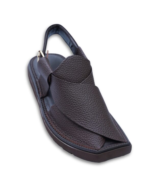 WhatsApp Image 2025-10-06 at 1.07.34 PM (2) Brown Dotted Leather Kaptaan Chappal