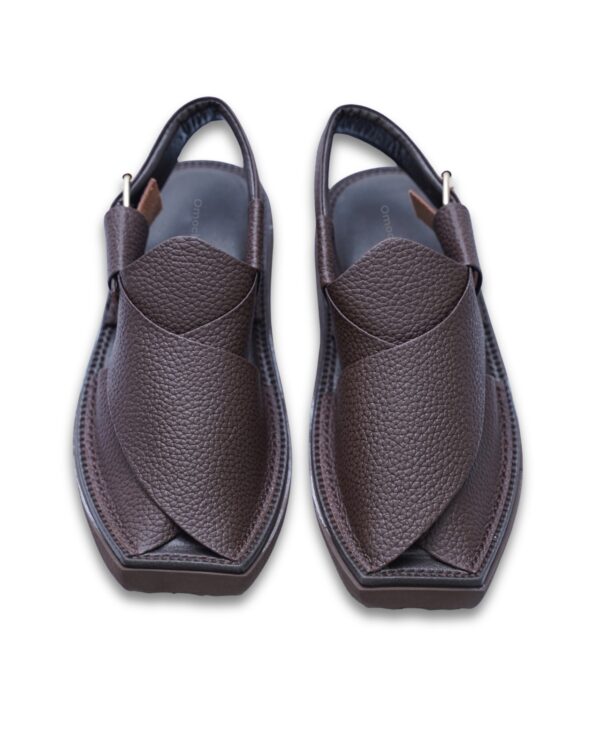 WhatsApp Image 2025-10-06 at 1.07.35 PM (3) Brown Dotted Leather Kaptaan Chappal